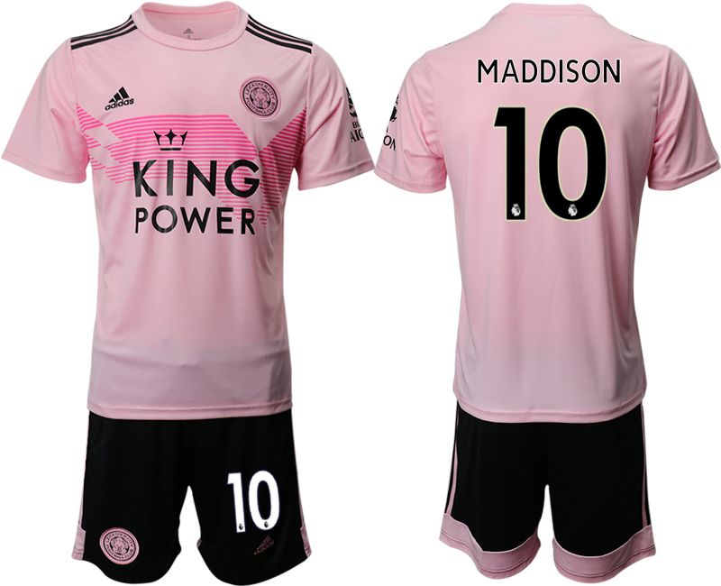 Men 2019-2020 club Leicester City away #10 pink Soccer Jerseys